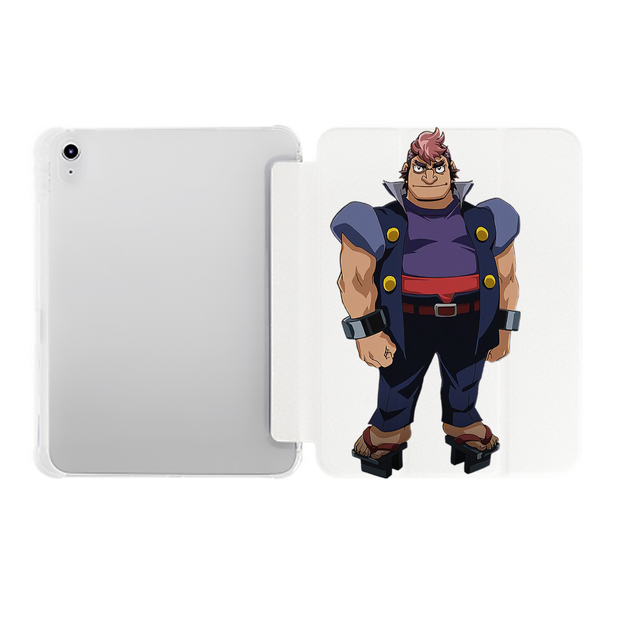 （画像用） 遊☆戯☆王 Yu-Gi-Oh! IPad ケース ペン収納付き 三つ折りスタンド PUレザー×シリコン 対応機種9.5/10.5/10.9インチ
